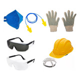 Kit Obra Capacete Óculos Protetor Plug Luva Epi