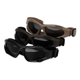 Kit Óculos De Proteção Tático Airsoft