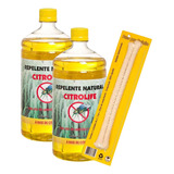 Kit Óleo Citronela 2 Litros Repelente 2 Pavio Para Tocha
