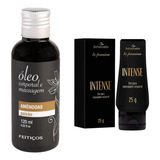 Kit Óleo Corporal De Massagem Amêndoas Gel Intense