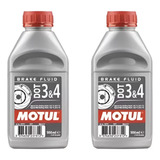 Kit Óleo Fluido Freio Motul Dot 3 E 4 500ml C 2 Unid