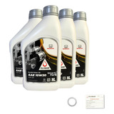 Kit Óleo Motor Honda 4l 10w30 Mineral Fit Crv City Accord
