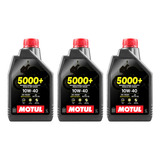 Kit Óleo Motul 5000 4t 10w40 C 3 Litros Semissintético Top