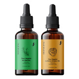 Kit Óleo Vegetal Alecrim Rícino Capilar 100 Puro Dermopac
