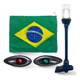 Kit Olho De Tubarão Led Mastro