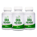 Kit Ora Pro Nobis 500 Mg 300 Cápsulas Vitaminas B1 B2 B3 Sabor Natural Pro nóbis Pereskia 500mg Extrato 3 Potes