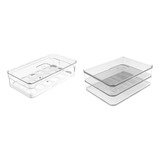Kit Organização Geladeira Porta Ovos E Porta Frios Duplo Cor Transparente