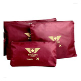 Kit Organizador De Bolsa E Mala De Viagem 6 Pçs Nécessaires