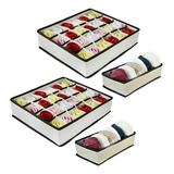 Kit Organizador De Gavetas Meia Cueca Calcinha Sutiã 4 Peças