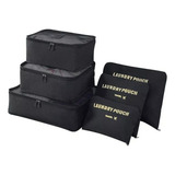 Kit Organizador De Mala Bolsa Viagem 6 Pçs Necessaire