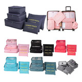 Kit Organizador De Mala Bolsas De Viagem 6 Pçs Necessaire