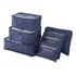 Kit Organizador De Mala Viagem Necessaire Saquinhos 6 Peças Cor Azul-marinho