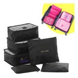 Kit Organizador De Malas 6 Peças Necessaire Viagem Bagagem