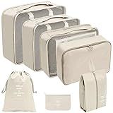 Kit Organizador De Malas Para Viagem Conjunto Organizador De Bagagem 7 Peças Bolsa Organizadora Para Roupas Acessórios Sapato Estojo De Maquiagem Cosméticos Creme 