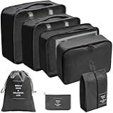 Kit Organizador De Malas Para Viagem Conjunto Organizador De Bagagem 7 Peças Bolsa Para Roupas Meias Cuecas Acessórios Sapato Estojo Maquiagem Cosméticos  THREE BROTHERS