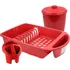 Kit Organizador De Pia Cesto 6l Escorredor Pratos E Talheres