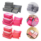 Kit Organizador Mala Guarda Roupa Closet 6 Necessaire Viagem