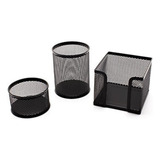 Kit Organizador Mesa Porta Lápis Clips Papel Aramado Util