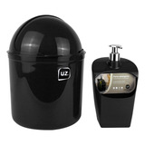 Kit Organizador Pia Cozinha Porta Detergente Esponja Lixeira