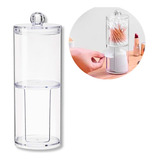 Kit Organizador Porta Algodão Disco Cotonete Higiene Skin Cor Transparente