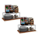 Kit Organizador Prateleira Médio 32cm 2 Unidades 100 Aço