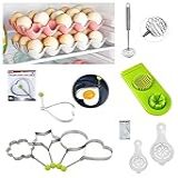 Kit Ovo 5 Peças Separador De Gema E Clara De Ovo Omelete