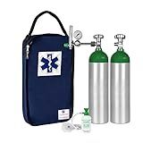 Kit Oxigênio 3L 2 Cilindros Bolsa Marinho