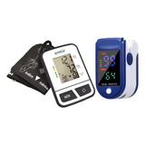 Kit Oximetro De Dedo Aparelho De Pressão G tech Bsp11