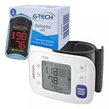 KIT Oxímetro Pulso G T E C H Medidor De Pressão O M R O N Com 5 Anos Garantia
