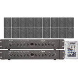 Kit P\ Escola Som Ambiente 2xpw550 10x 30w+18 Cx Ps200+mesa