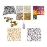 Kit P Artesanato Perolas Mantas Strass Bico De Pato Atacado