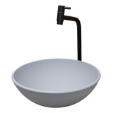 Kit P Banheiro Cuba Redonda 30cm Fosca Torneira Válvula