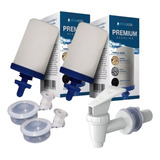 Kit P filtro 2 Velas Tripla Ação 2 Boias Torneira Click
