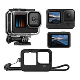 Kit P Gopro Hero 13 12 11 10 9 Black Estanque Película Capa