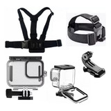 Kit P Gopro Hero 13 12 11 10 Black Estanque Peito J Cabeça