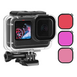 Kit P Gopro Hero 13 Hero 12 11 Black Caixa Estanque Filtros