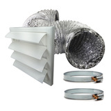 Kit P Instalação De Coifas Grade Movel Ø100mm E Duto 08m
