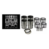 Kit P Motor Ford Cht 1000 1 0 Gasolina Pistão Camisa Aneis