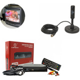 Kit P Televisão Tv Antiga Conversor Full Hd   Antena Digital