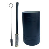 Kit P Tereré Copo Inox Mais Bomba Inox Com Escova Limpeza