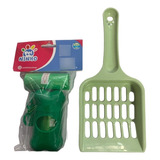 Kit Pá De Lixo Cata Caca Higiene 1 Porta Sac 2 Rolo