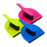 Kit Pá E Mini Vassoura Para Lixo Limpeza Pazinha Escova