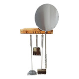 Kit Pá Pizza Inox 30cm Forno A Lenha Kit Limpeza Pa Rastelo