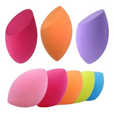 Kit Pacote 12 Esponjas Maquiagem Face Gota Chanfrada Atacado Cor Variada