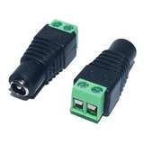 Kit Pacote Com 100 Plug Conector P4 Femea Para Cftv Câmera