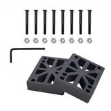 Kit Pads 1 2 15mm Parafusos Base 40mm Longboard Skate