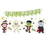 Kit Painéis Halloween Decorativos Enfeite Dia Das Bruxas 36 Peças