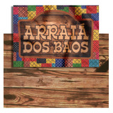 Kit Painel Arraia Festa Junina E Tnt Estampado Madeira 2mt