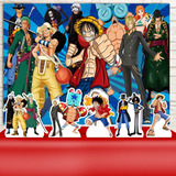 Kit Painel Displays Festa Aniversário Infantil One Piece