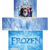 Kit Painel Faixa Tapete Lona Frozen Banner 02 